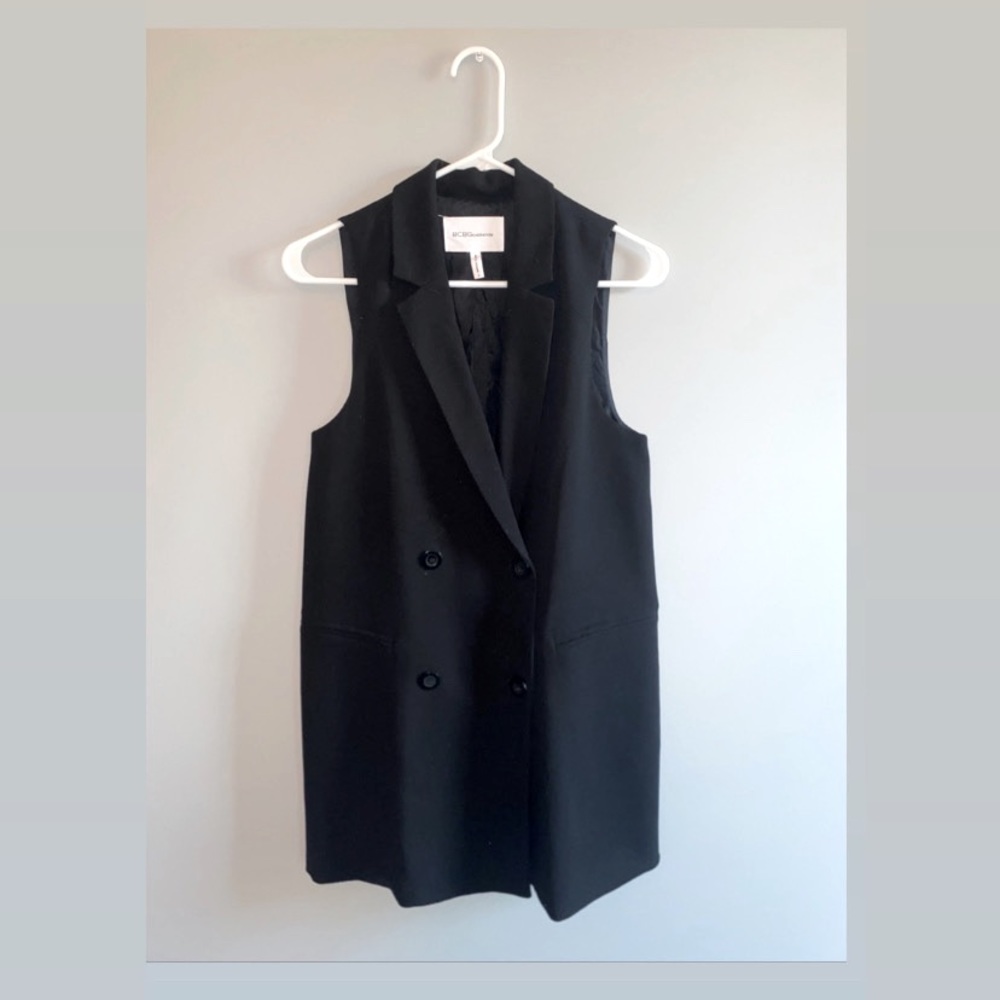 BCBG Sleeveless Blazer